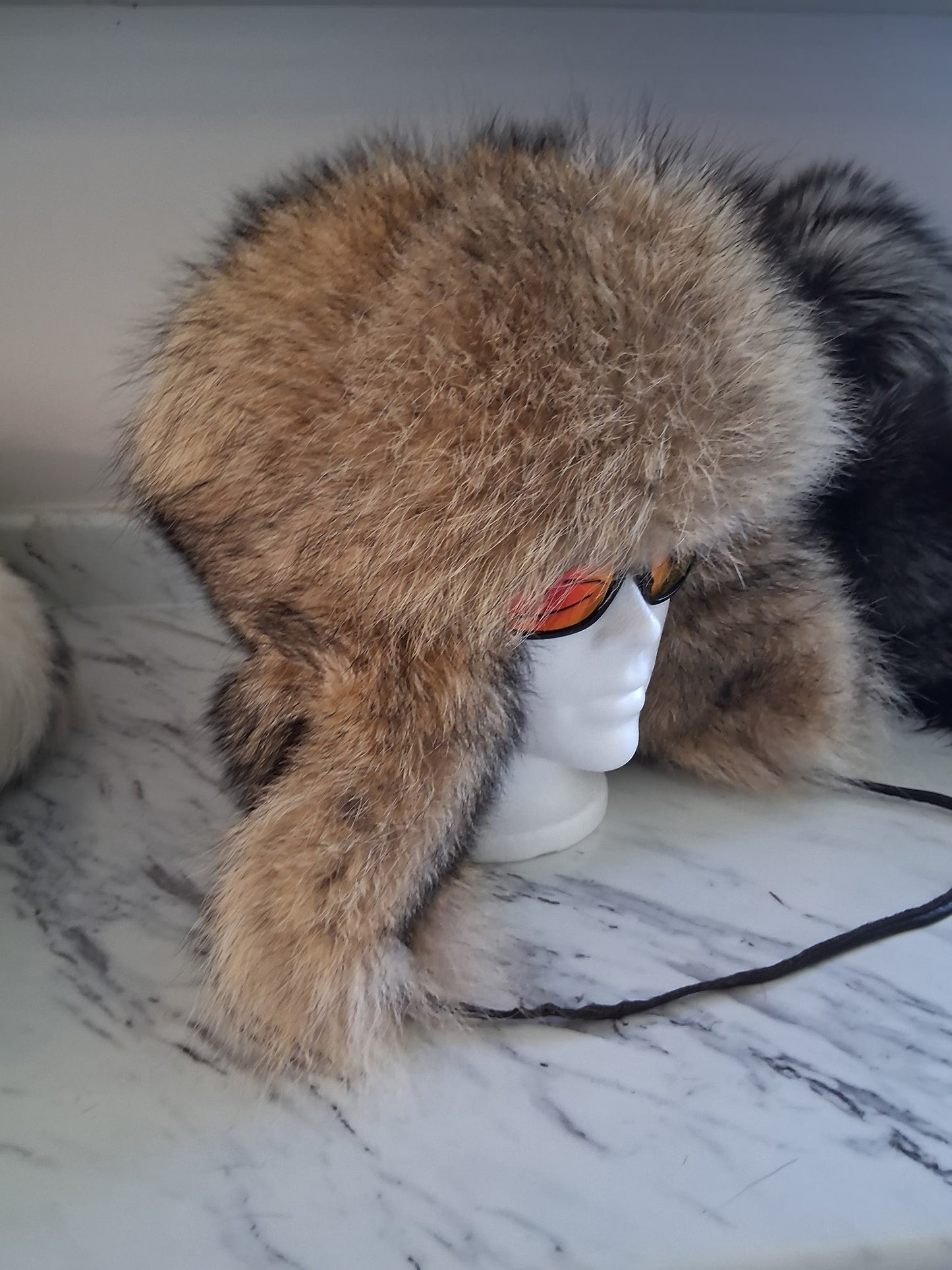Canadian Silver Fox Full Fur Trapper Hat