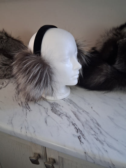 Silver Fox Ear Muffs