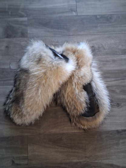 Canadian Coyote Fur Mitts